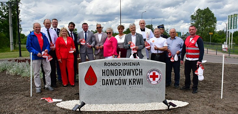 Biłgoraj ma Rondo Honorowych Dawców Krwi. Piękny gest
