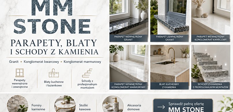 MM Stone – parapety granitowe, konglomeratowe i kamienne wykończenia