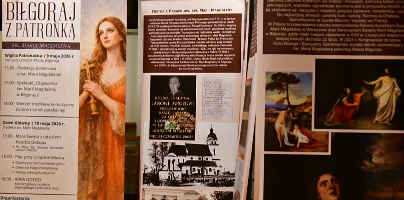 Jest program uroczystości nadania Biłgorajowi Patronki