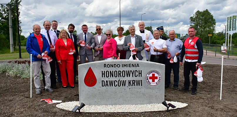 Biłgoraj ma Rondo Honorowych Dawców Krwi. Piękny gest