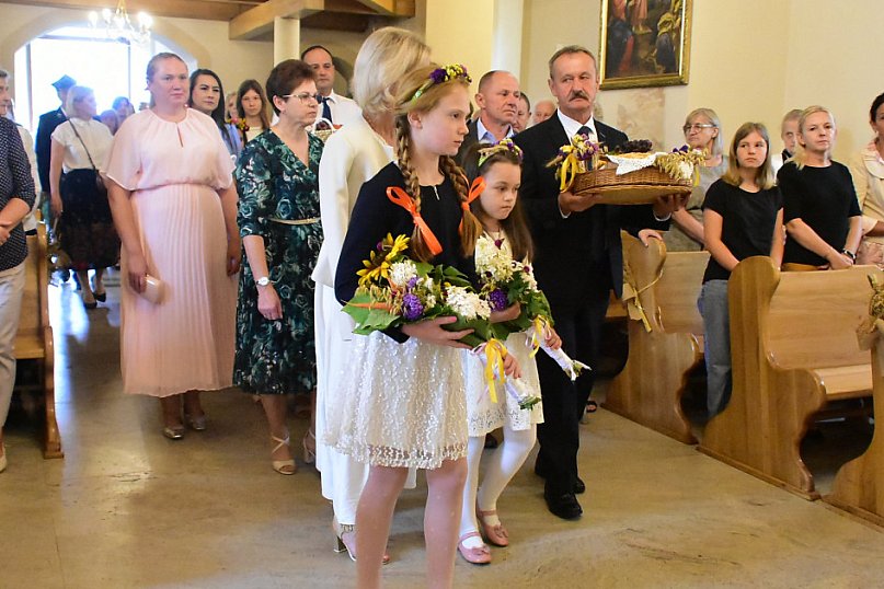 Dożynki w parafii w Soli