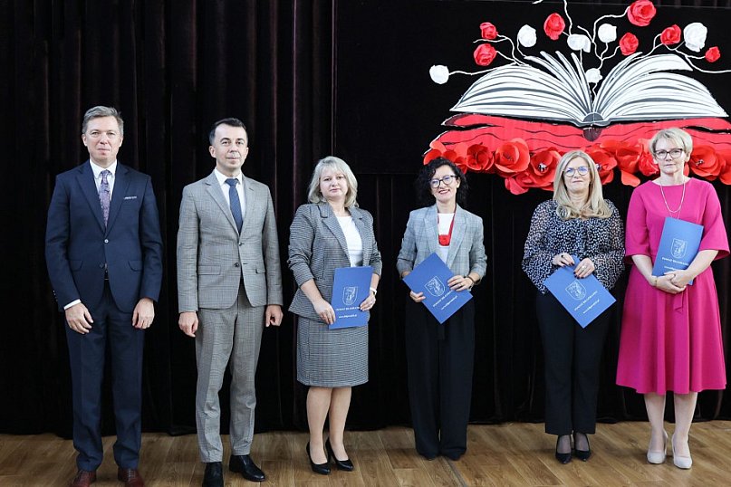 Starosta Andrzej Szarlip na Dniu Edukacji Narodowej w ZSZiO w Biłgoraju