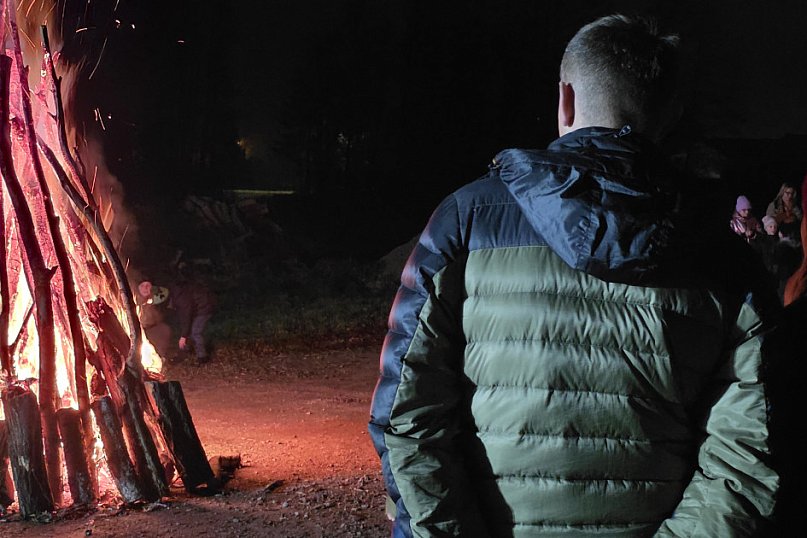 Goraj uczcił 107. rocznicę Odzyskania Niepodległości śpiewem i ogniskiem