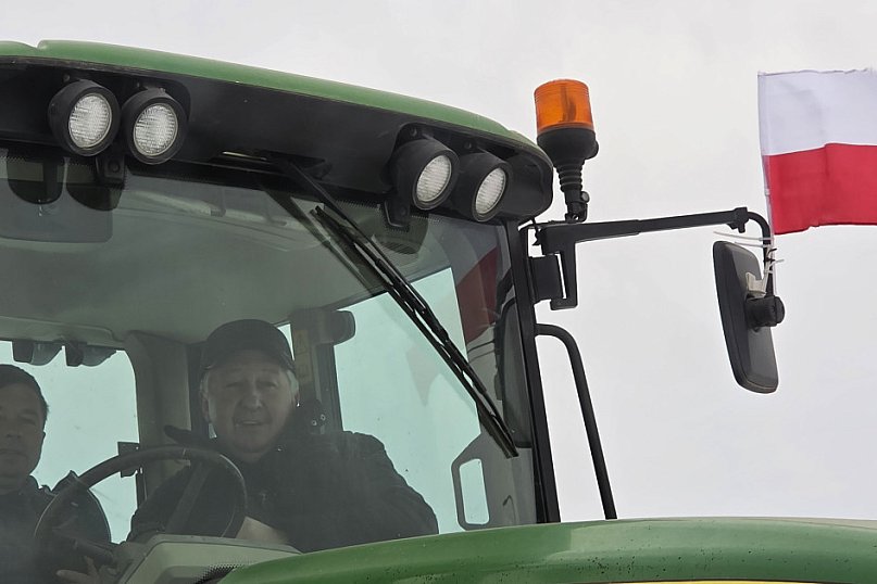 Demonstracja zamiast blokad. Rolnicy z Ziemi Biłgorajskiej protestują