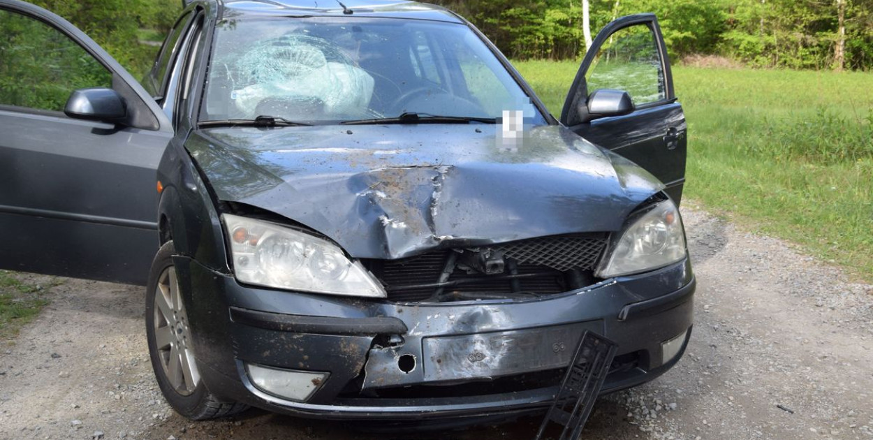 Dwa wypadki drogowe w powiecie biłgorajskim: piesza i motocyklista w szpitalu