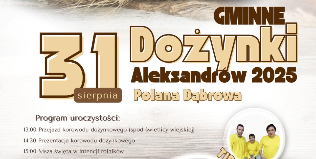 ALEKSANDRÓW: Dożynki gminno - parafialne