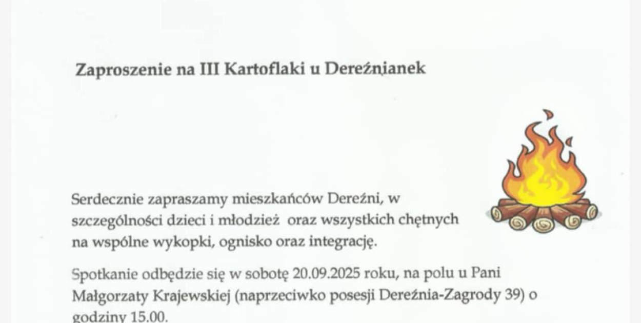 DEREŹNIA: III Kartofkali u Dereźnianek