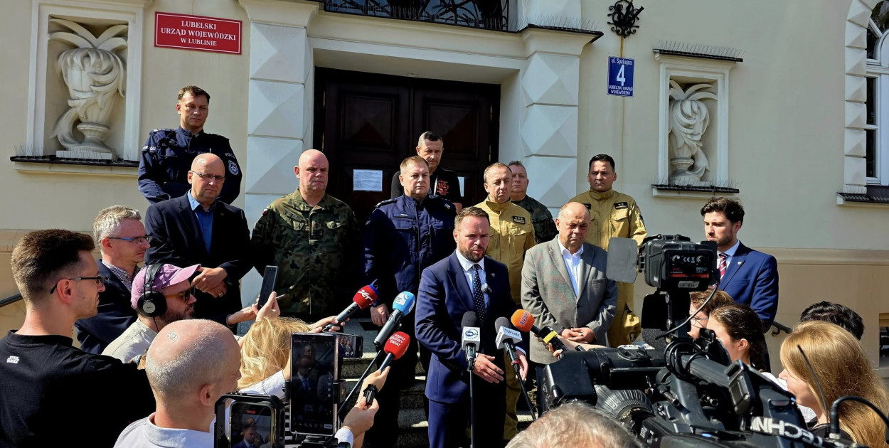 Wojewoda o incydencie z dronami nad Lubelszczyzną