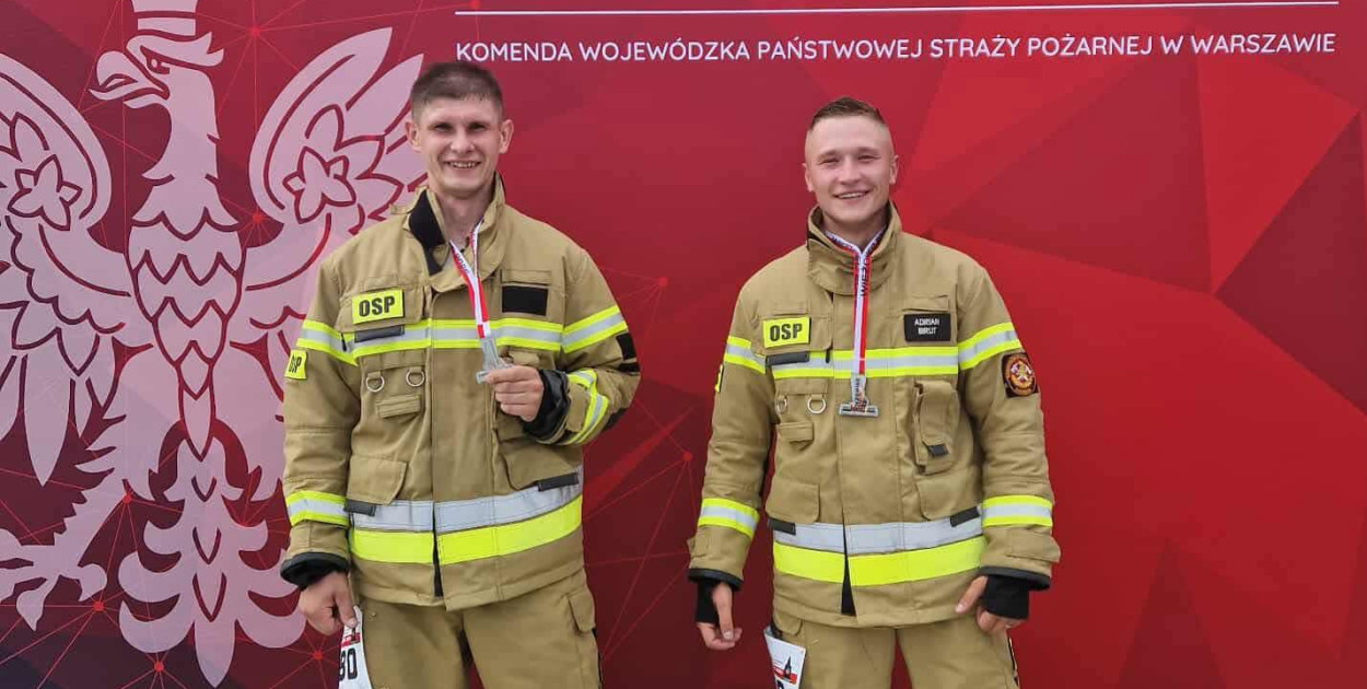 Reprezentacja OSP KSRG Radzięcin na VII Mistrzostwach Polski Strażaków w Biegu po Schodach