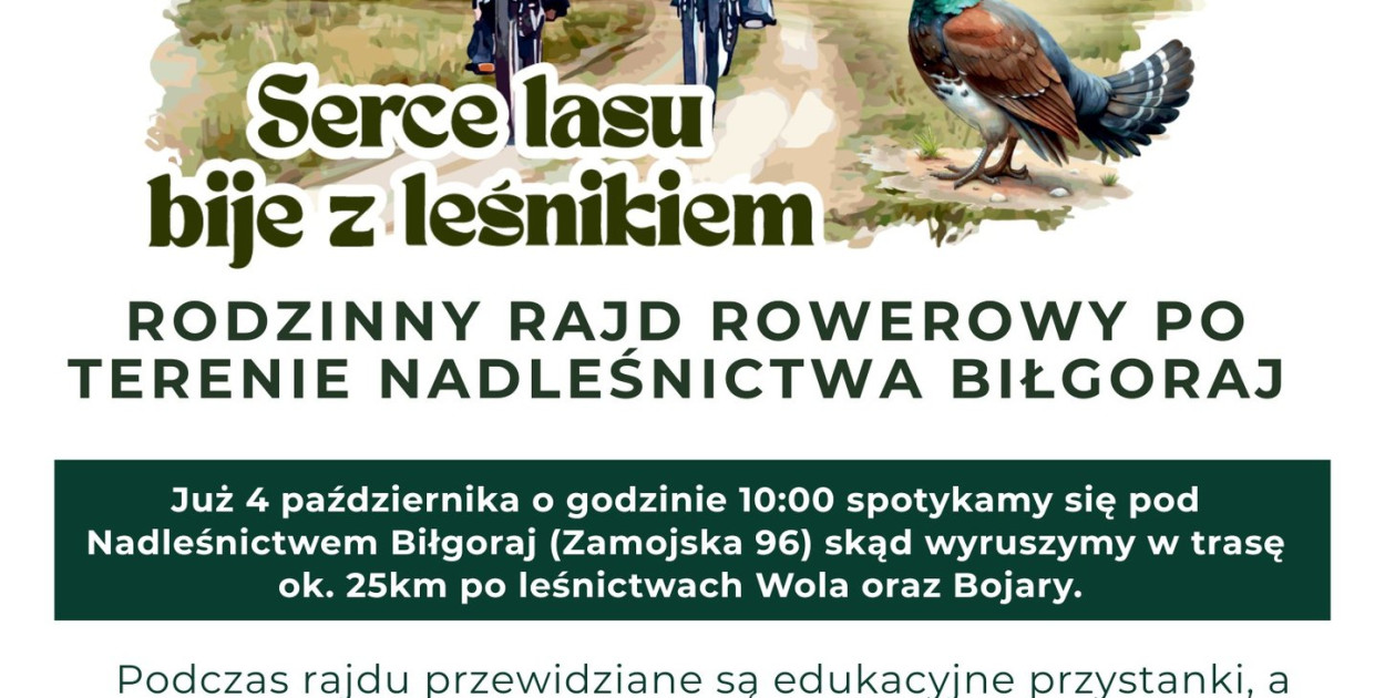 BIŁGORAJ: Rajd z Nadleśnictwem Biłgoraj