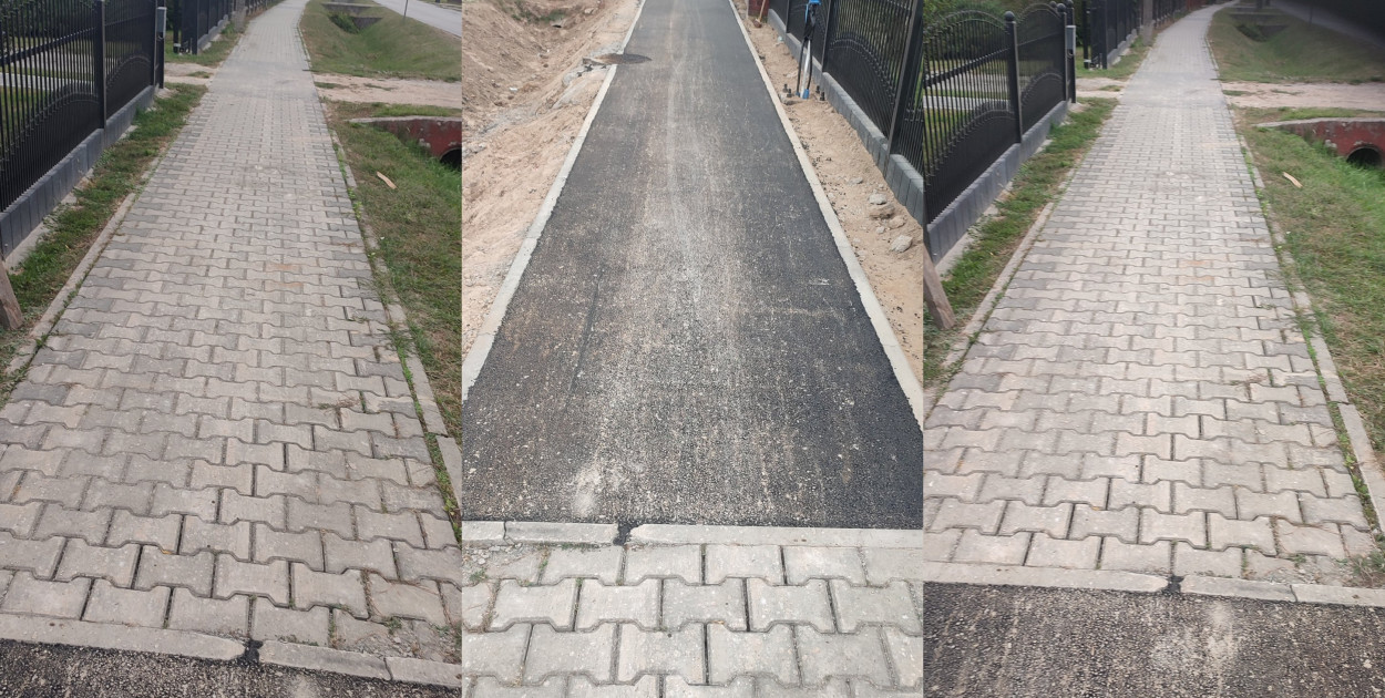Powstaje chodnik, są pytania od mieszkańców