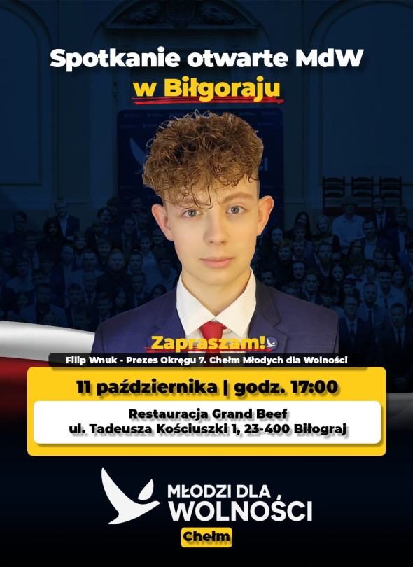 BIŁGORAJ: Spotkanie z Filipem Wnukiem