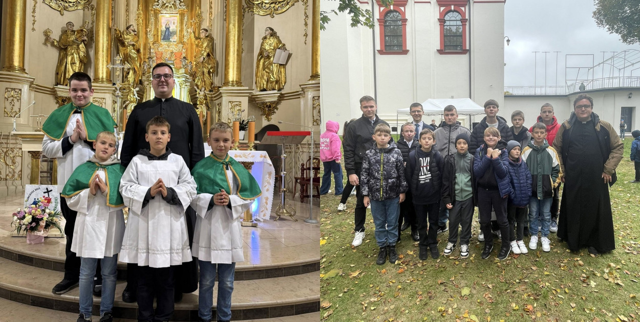 Ministranci z powiatu biłgorajskiego na pielgrzymce w sanktuarium w Krasnobrodzie