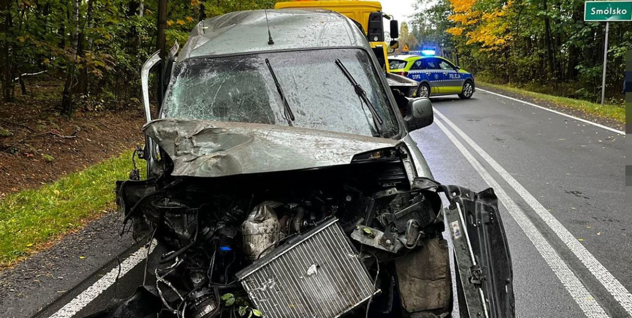 Aktualności. Wypadek z udziałem Peugeota