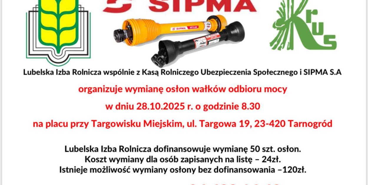 Tarnogród. Akcja wymiany osłon wałków przekaźnika mocy