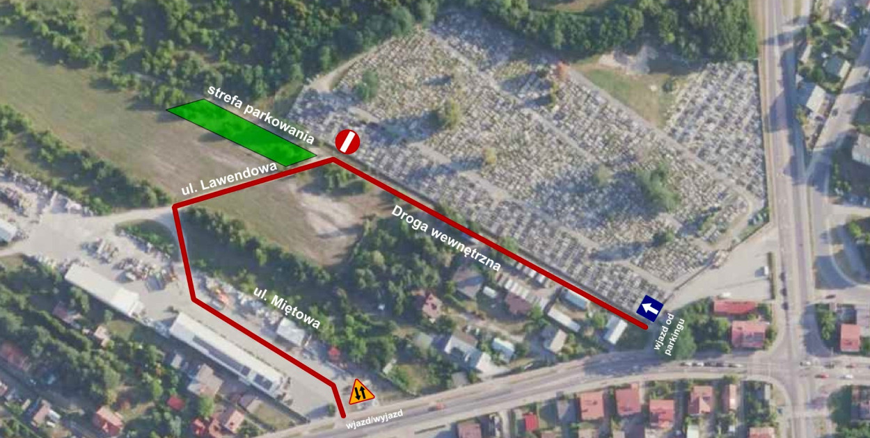 Tymczasowa zmiana organizacji ruchu przy biłgorajskich cmentarzach na Wszystkich Świętych