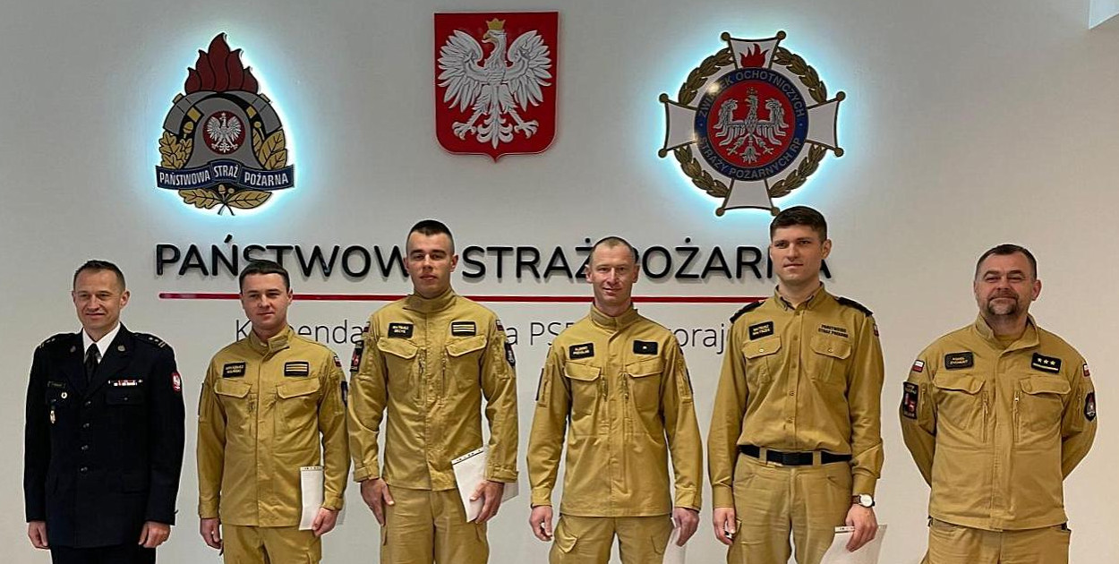 Wyróżnienia dla funkcjonariuszy KP PSP w Biłgoraju