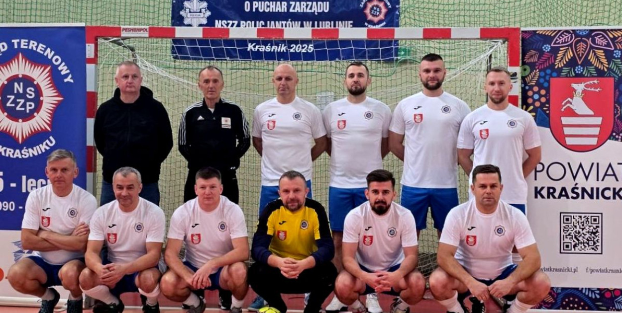 Biłgorajscy policjanci mistrzami województwa lubelskiego w piłce nożnej