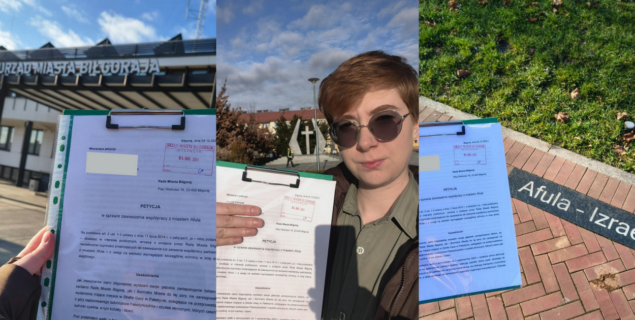 Działaczka Partii Razem wzywa radnych Biłgoraja do zawieszenia współpracy z izraelskim miastem