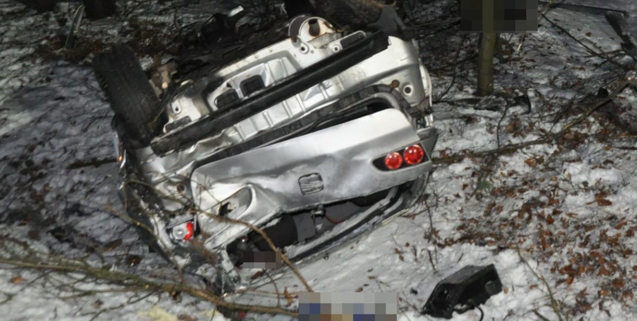 Tragicznie rozpoczął się Nowy Rok na drogach powiatu biłgorajskiego (Foto: Policja)