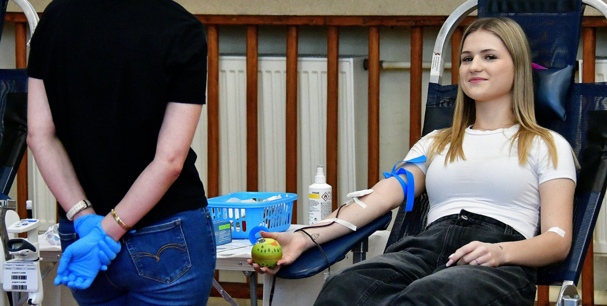 Relacja z terenowej akcji poboru krwi w RCEZ