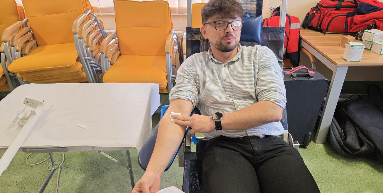 Relacja z terenowej akcji poboru krwi w Starostwie Powiatowym