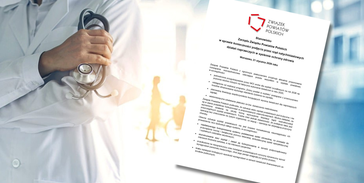 Samorządy apelują o pilne działania naprawcze w systemie ochrony zdrowia