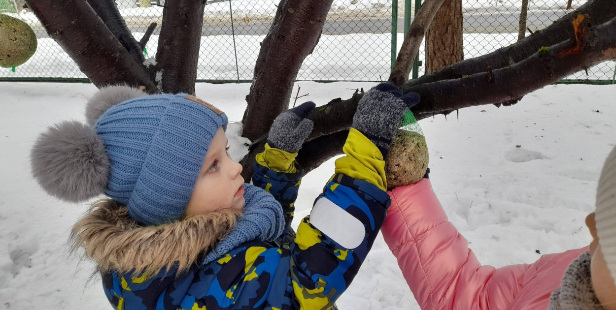 Małe ręce, wielkie serca. Przedszkolaki z Górecka Starego dbają o ptaki