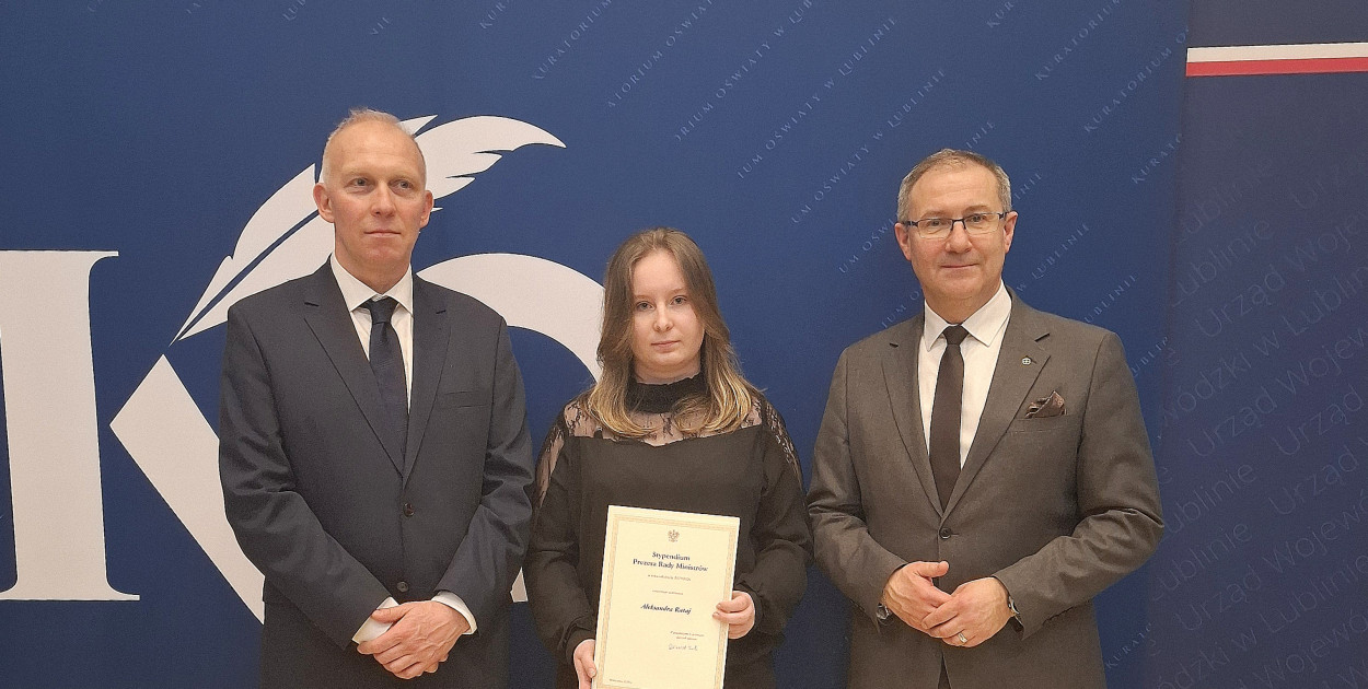 Prestiżowe wyróżnienie dla uczennicy ZSZiO