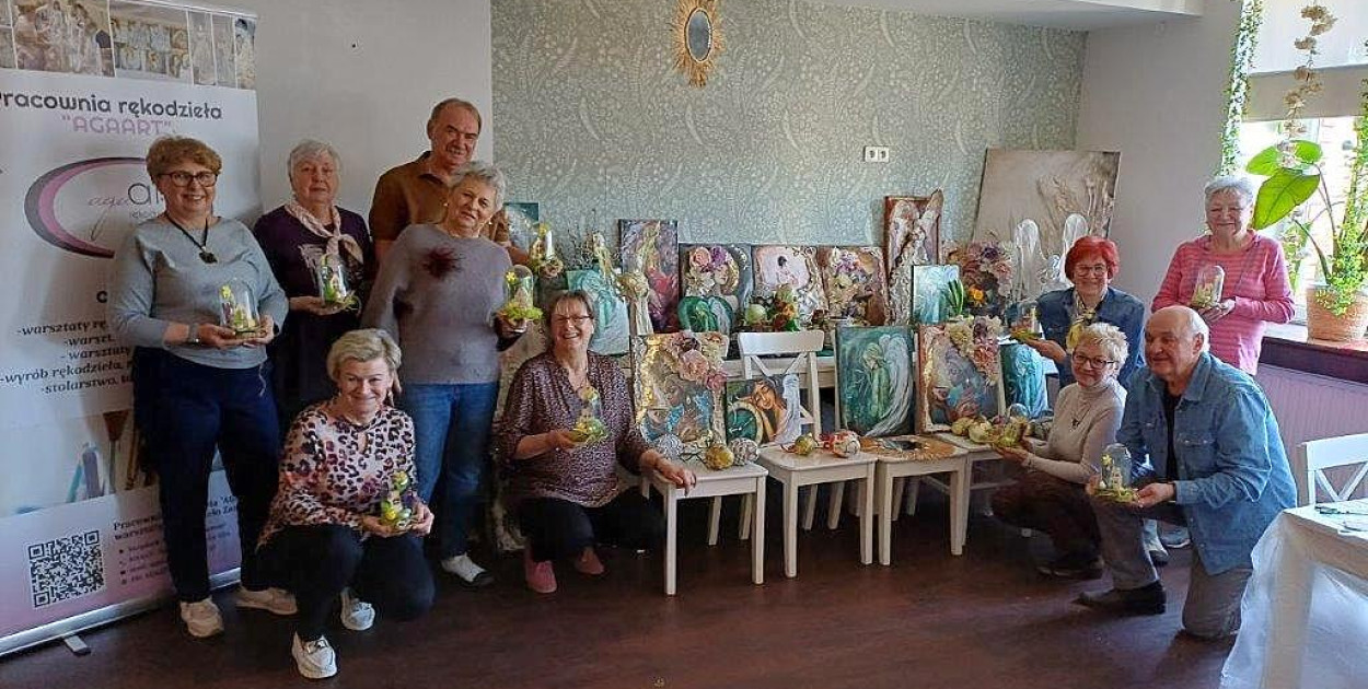 Warsztaty rękodzieła integrują biłgorajskich seniorów
