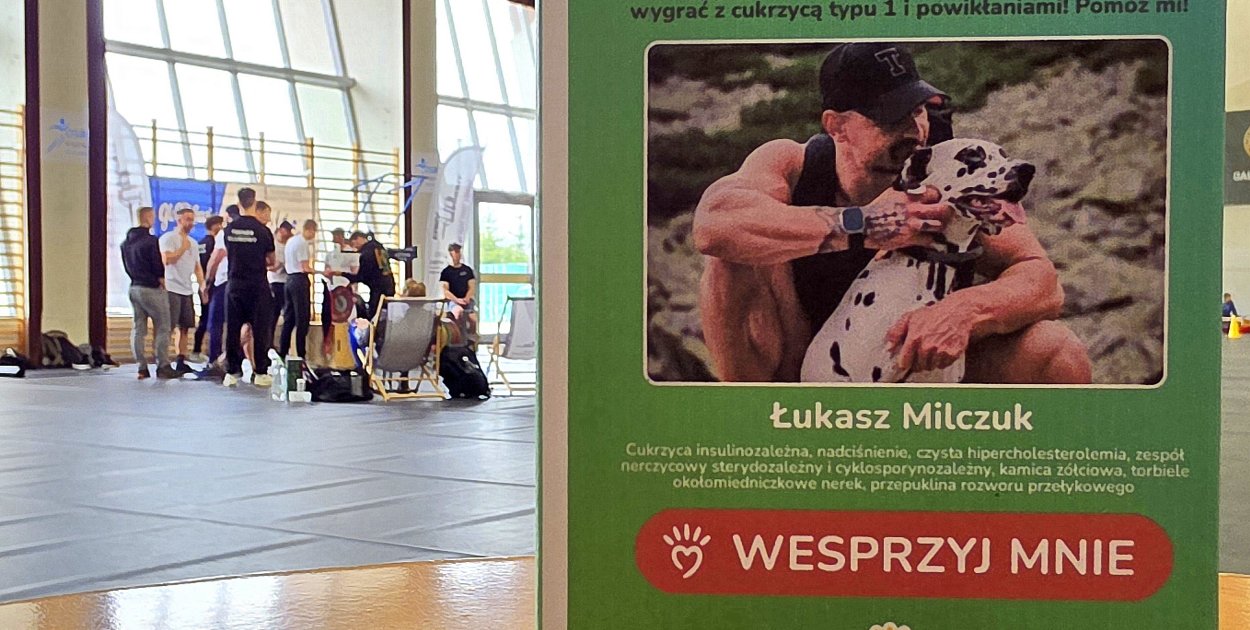 Siła mięśni i potęga serc! 1 300 zł dla Łukasza Milczuka